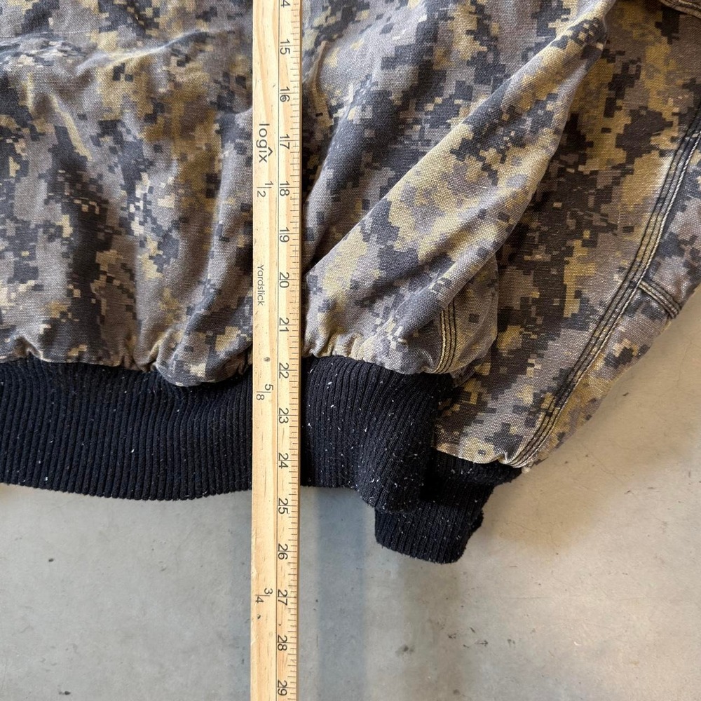 Vintage big smith digital camo zip up Sherpa lined canvas work jacket - Picture 5 of 5